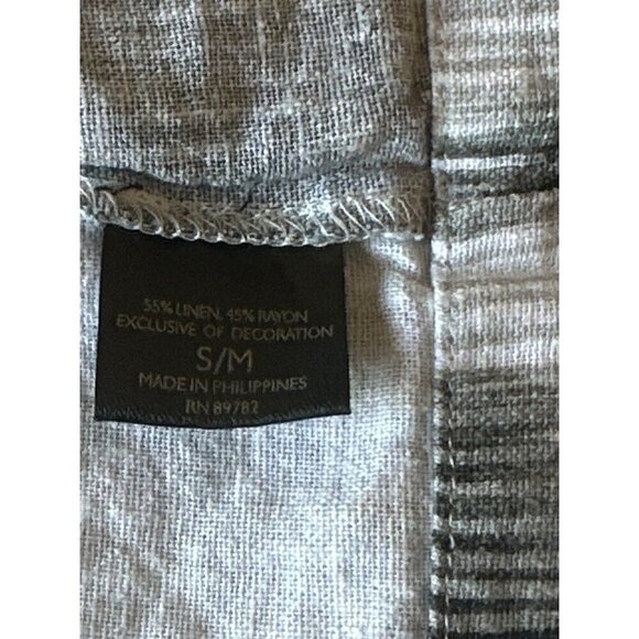 Natori Painted Ikat Top in White & Black S/M Womens Tunic - Picture 10 of 11